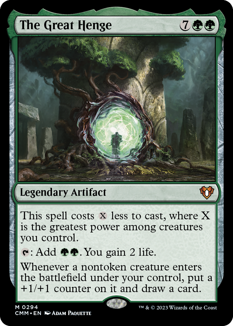 The Great Henge (CMM-294) - Commander Masters Foil - Premium MTG Single from Wizards of the Coast - Just $17.27! Shop now at Game Crave Tournament Store