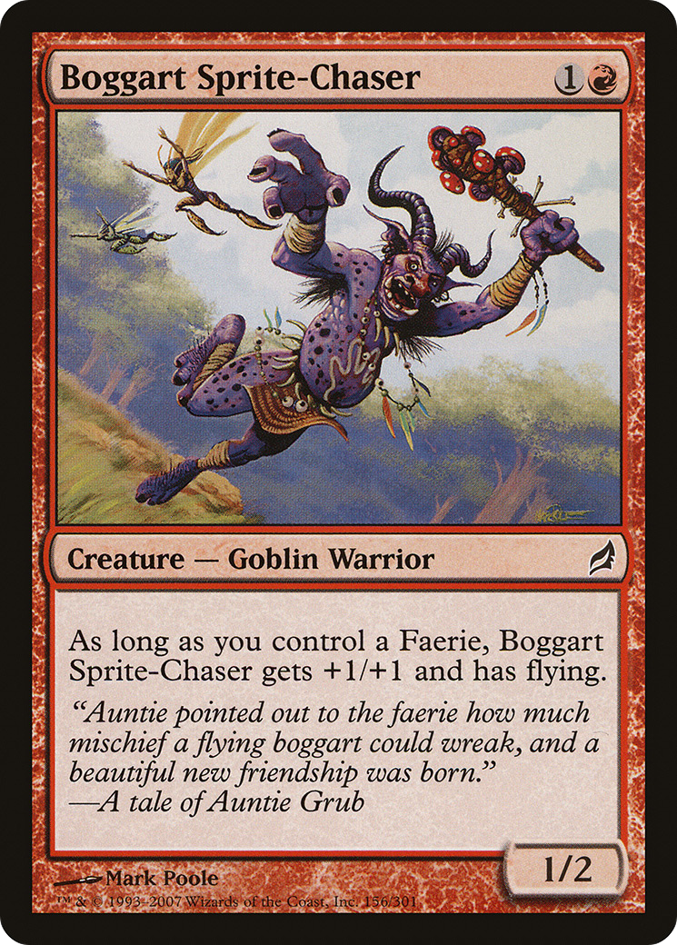 Boggart Sprite-Chaser (LRW-156) - Lorwyn - Premium MTG Single from Wizards of the Coast - Just $0.08! Shop now at Game Crave Tournament Store