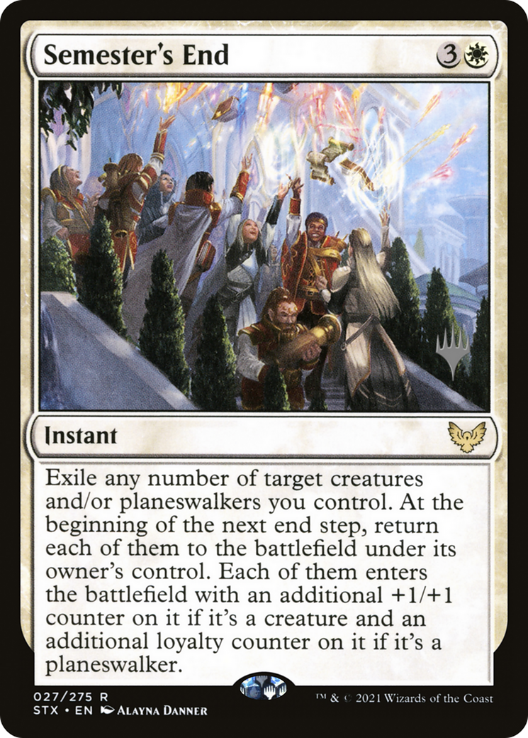 Semester's End (PSTX-27P) - Strixhaven: School of Mages Promos - Premium MTG Single from Wizards of the Coast - Just $0.20! Shop now at Game Crave Tournament Store