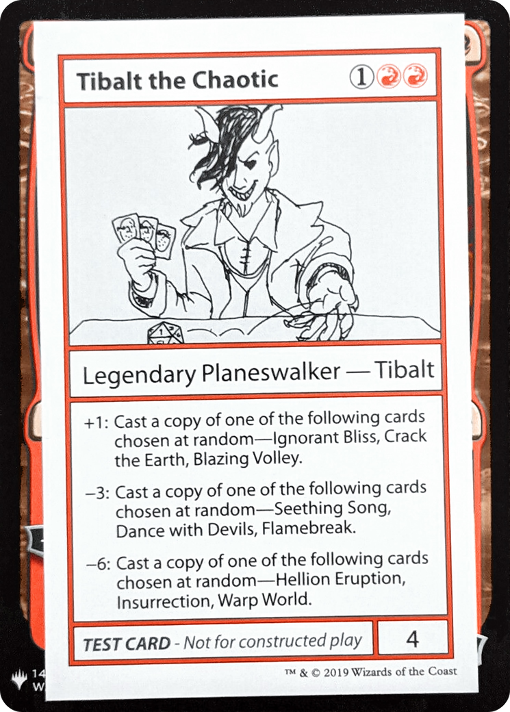 Tibalt the Chaotic (CMB1-066) - Mystery Booster Playtest Cards 2019 - Premium MTG Single from Wizards of the Coast - Just $0.89! Shop now at Game Crave Tournament Store