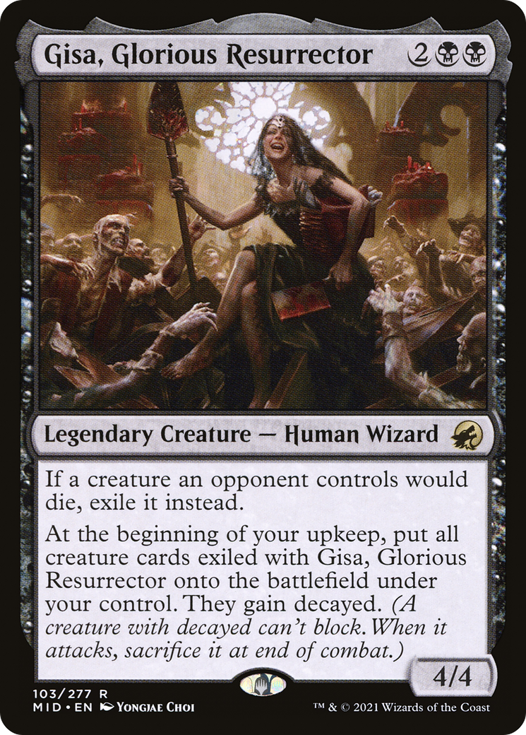 Gisa, Glorious Resurrector (MID-103) - Innistrad: Midnight Hunt Foil - Premium MTG Single from Wizards of the Coast - Just $0.88! Shop now at Game Crave Tournament Store