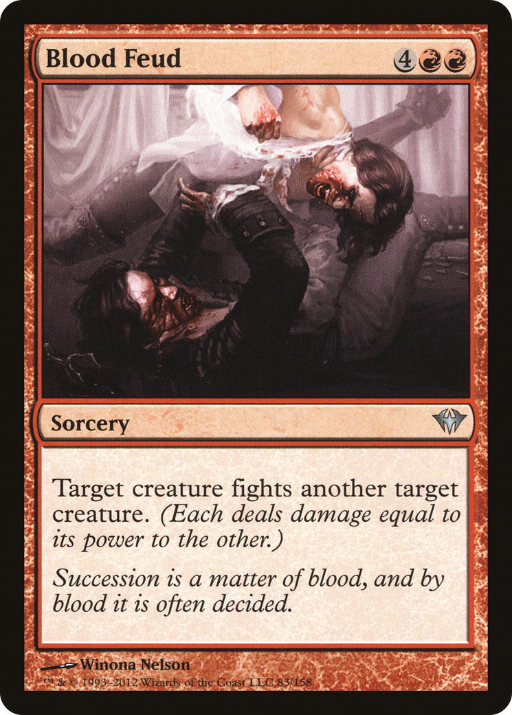 Blood Feud (DKA-083) - Dark Ascension Foil - Premium MTG Single from Wizards of the Coast - Just $0.08! Shop now at Game Crave Tournament Store