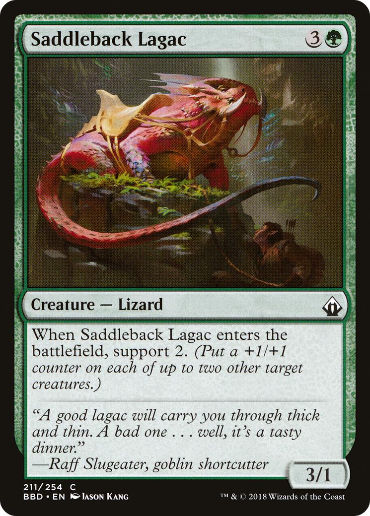 Saddleback Lagac (BBD-211) - Battlebond - Premium MTG Single from Wizards of the Coast - Just $0.08! Shop now at Game Crave Tournament Store
