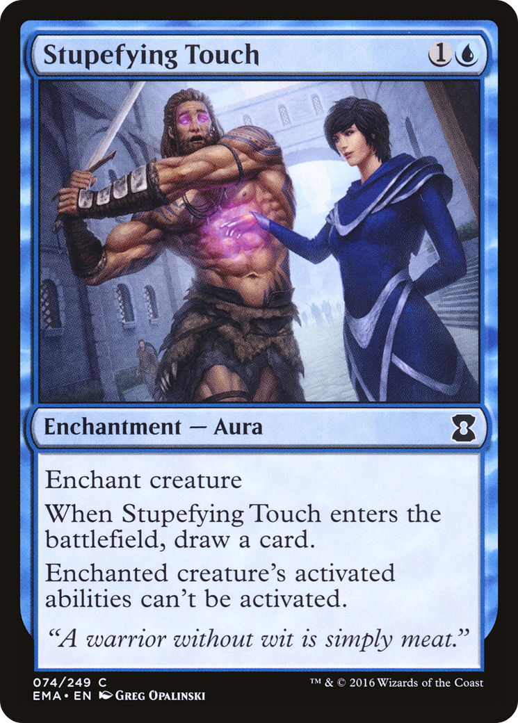 Stupefying Touch (EMA-074) - Eternal Masters Foil - Premium MTG Single from Wizards of the Coast - Just $0.08! Shop now at Game Crave Tournament Store