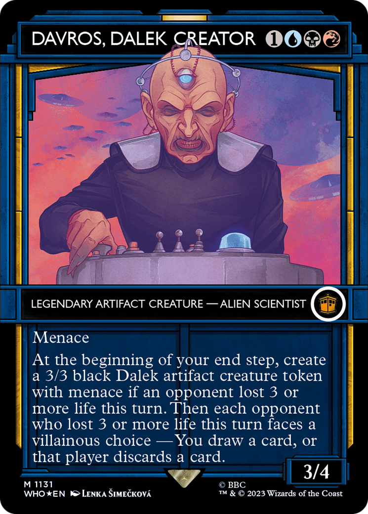 Davros, Dalek Creator (WHO-1131) - Doctor Who: (Showcase) (Borderless) Foil - Premium MTG Single from Wizards of the Coast - Just $1.53! Shop now at Game Crave Tournament Store