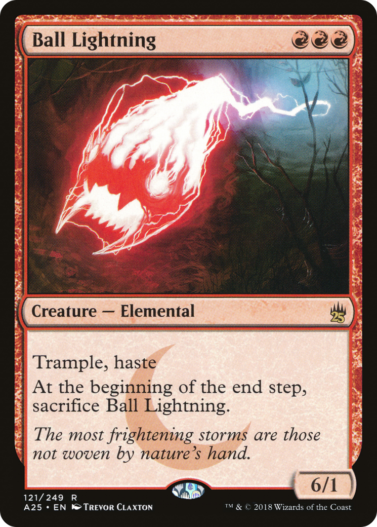 Ball Lightning (A25-121) - Masters 25 - Premium MTG Single from Wizards of the Coast - Just $0.17! Shop now at Game Crave Tournament Store