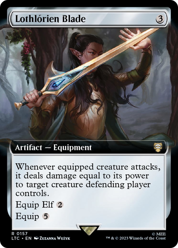 Lothlórien Blade (LTC-157) - Tales of Middle-earth Commander: (Extended Art) - Premium MTG Single from Wizards of the Coast - Just $0.35! Shop now at Game Crave Tournament Store