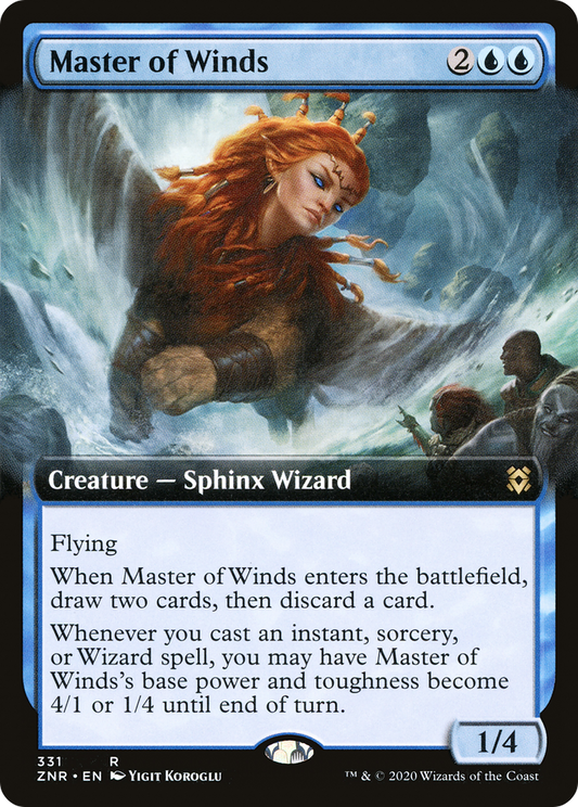 Master of Winds (ZNR-331) - Zendikar Rising: (Extended Art) Foil - Premium MTG Single from Wizards of the Coast - Just $0.08! Shop now at Game Crave Tournament Store