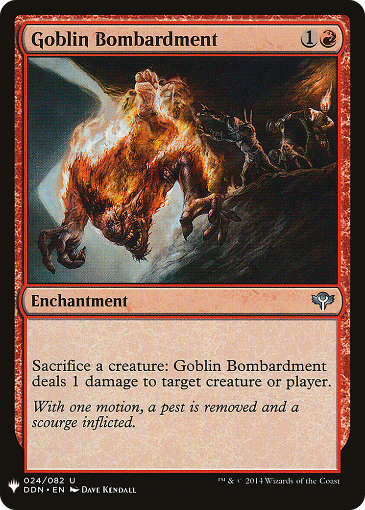 Goblin Bombardment (MB1-952) - Mystery Booster - Premium MTG Single from Wizards of the Coast - Just $0.73! Shop now at Game Crave Tournament Store