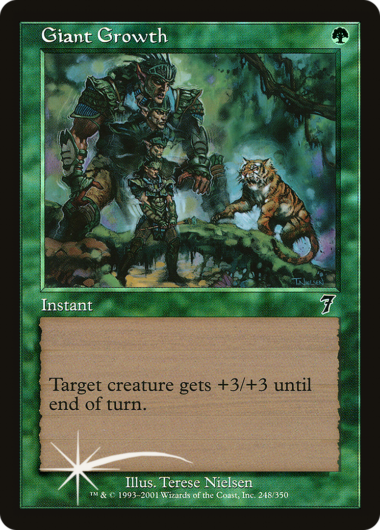 Giant Growth (7ED-248★) - Seventh Edition Foil - Premium MTG Single from Wizards of the Coast - Just $7! Shop now at Game Crave Tournament Store