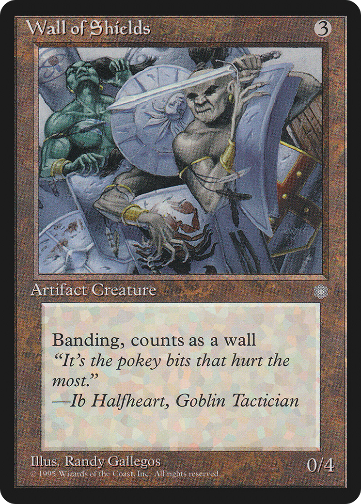 Wall of Shields (ICE-347) - Ice Age - Premium MTG Single from Wizards of the Coast - Just $0.08! Shop now at Game Crave Tournament Store