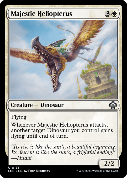 Majestic Heliopterus (LCC-131) - The Lost Caverns of Ixalan Commander - Premium MTG Single from Wizards of the Coast - Just $0.08! Shop now at Game Crave Tournament Store