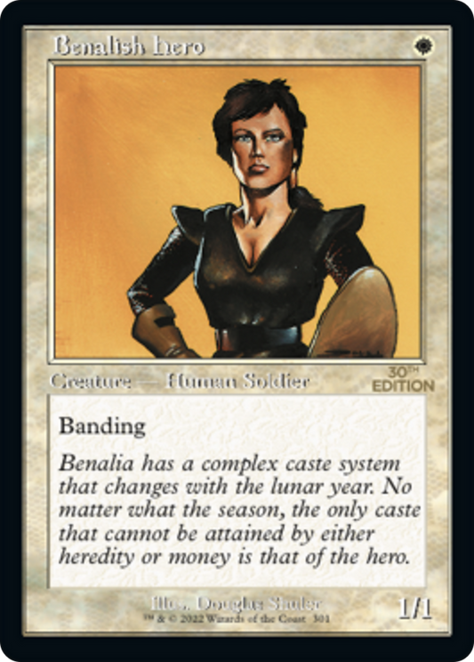 Benalish Hero (30A-301) - 30th Anniversary Edition - Premium MTG Single from Wizards of the Coast - Just $3.07! Shop now at Game Crave Tournament Store