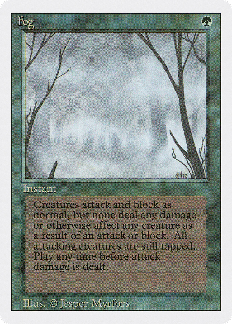 Fog (3ED-195) - Revised Edition - Premium MTG Single from Wizards of the Coast - Just $0.08! Shop now at Game Crave Tournament Store