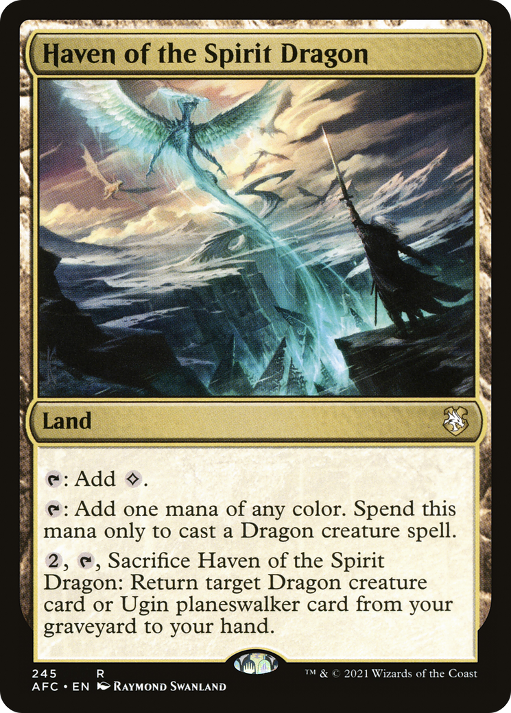 Haven of the Spirit Dragon (AFC-245) - Forgotten Realms Commander - Premium MTG Single from Wizards of the Coast - Just $0.52! Shop now at Game Crave Tournament Store