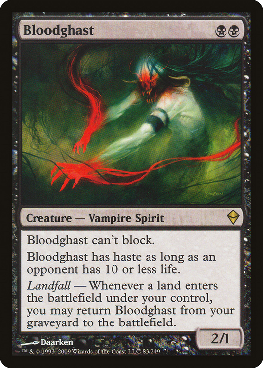 Bloodghast (ZEN-083) - Zendikar - Premium MTG Single from Wizards of the Coast - Just $1.14! Shop now at Game Crave Tournament Store