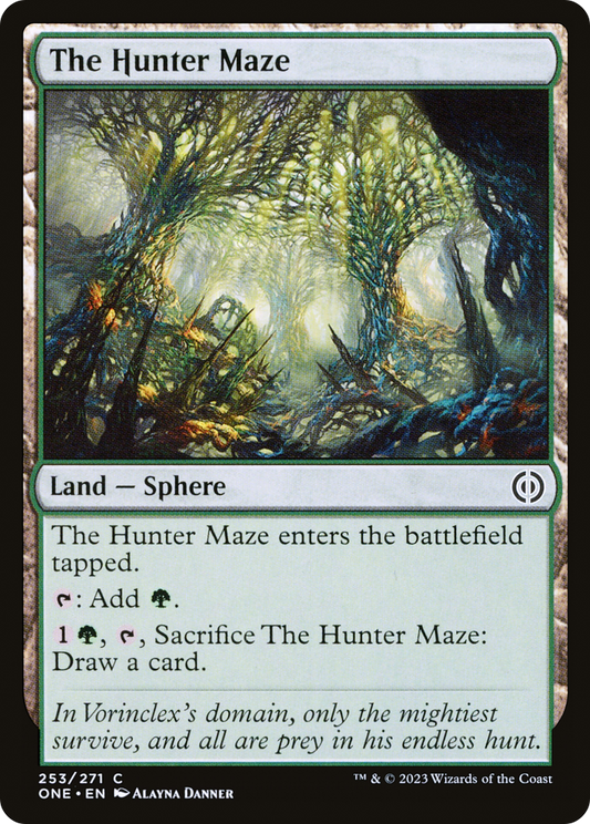 The Hunter Maze (ONE-253) - Phyrexia: All Will Be One Foil - Premium MTG Single from Wizards of the Coast - Just $0.08! Shop now at Game Crave Tournament Store