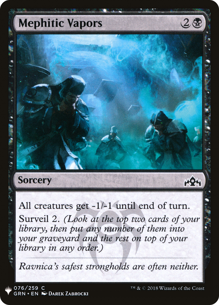 Mephitic Vapors (MB1-709) - Mystery Booster - Premium MTG Single from Wizards of the Coast - Just $0.08! Shop now at Game Crave Tournament Store
