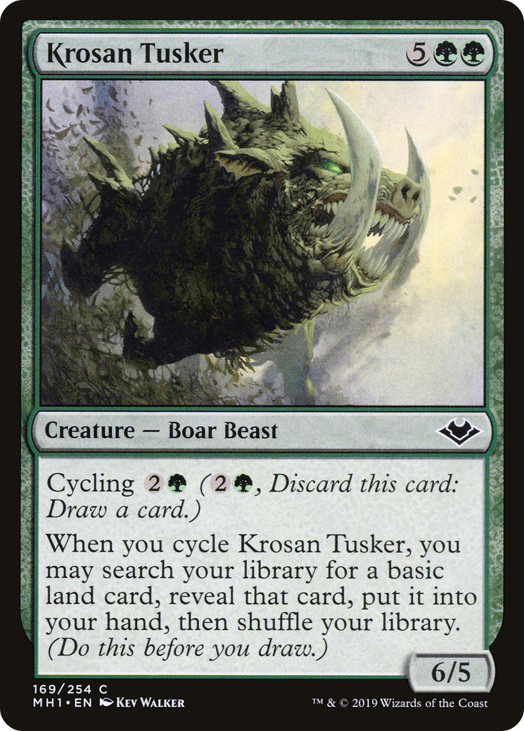 Krosan Tusker (MH1-169) - Modern Horizons - Premium MTG Single from Wizards of the Coast - Just $0.08! Shop now at Game Crave Tournament Store