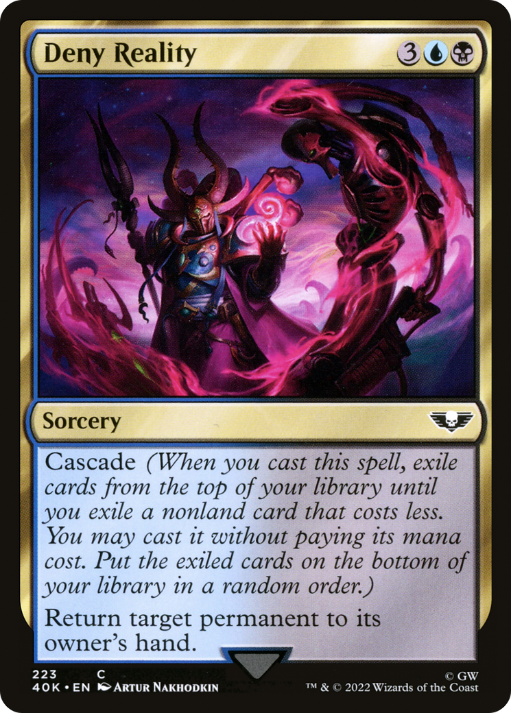 Deny Reality (40K-223) - Warhammer 40,000 Commander - Premium MTG Single from Wizards of the Coast - Just $0.18! Shop now at Game Crave Tournament Store