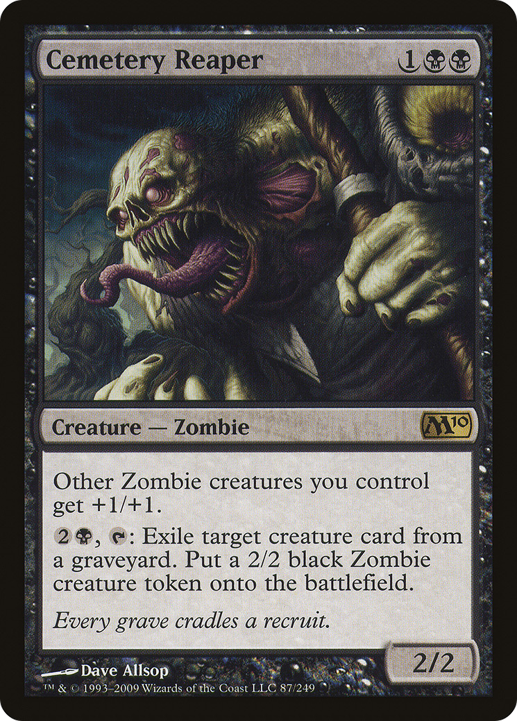 Cemetery Reaper (M10-087) - Magic 2010 - Premium MTG Single from Wizards of the Coast - Just $0.24! Shop now at Game Crave Tournament Store