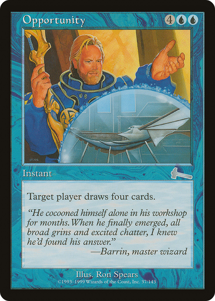 Opportunity (ULG-037) - Urza's Legacy - Premium MTG Single from Wizards of the Coast - Just $0.08! Shop now at Game Crave Tournament Store