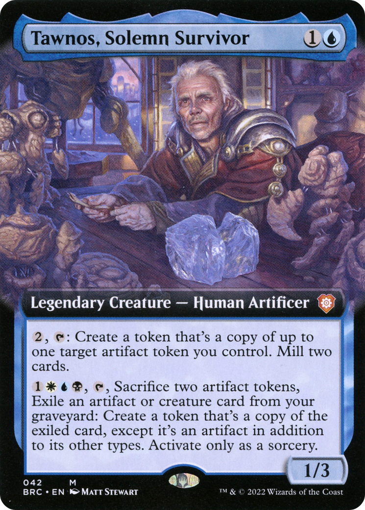 Tawnos, Solemn Survivor (BRC-042) - The Brothers' War Commander: (Extended Art) - Premium MTG Single from Wizards of the Coast - Just $0.08! Shop now at Game Crave Tournament Store