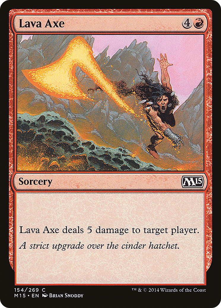 Lava Axe (M15-154) - Magic 2015 - Premium MTG Single from Wizards of the Coast - Just $0.08! Shop now at Game Crave Tournament Store