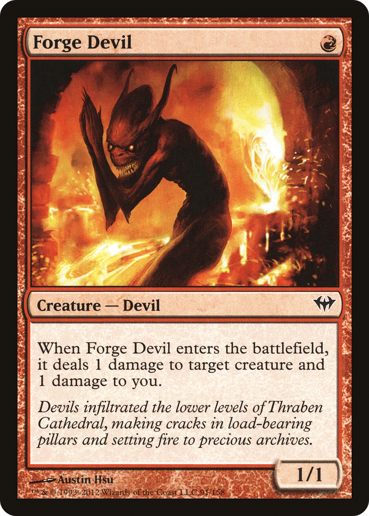 Forge Devil (DKA-091) - Dark Ascension - Premium MTG Single from Wizards of the Coast - Just $0.08! Shop now at Game Crave Tournament Store