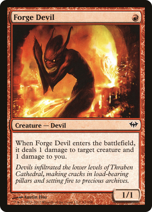 Forge Devil (DKA-091) - Dark Ascension - Premium MTG Single from Wizards of the Coast - Just $0.08! Shop now at Game Crave Tournament Store