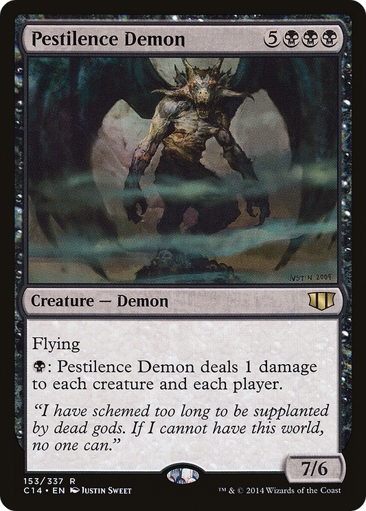 Pestilence Demon (C14-153) - Commander 2014 - Premium MTG Single from Wizards of the Coast - Just $0.12! Shop now at Game Crave Tournament Store
