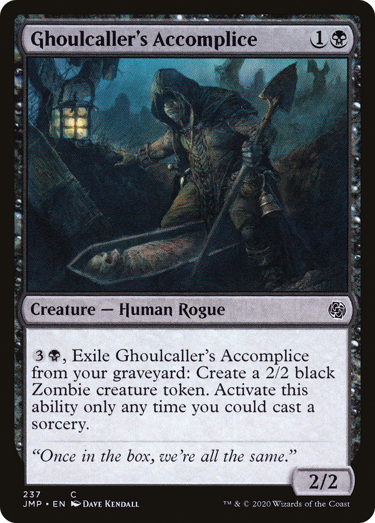 Ghoulcaller's Accomplice (JMP-237) - Jumpstart - Premium MTG Single from Wizards of the Coast - Just $0.08! Shop now at Game Crave Tournament Store