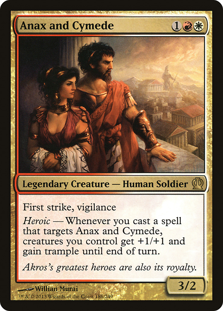 Anax and Cymede (THS-186) - Theros - Premium MTG Single from Wizards of the Coast - Just $0.25! Shop now at Game Crave Tournament Store