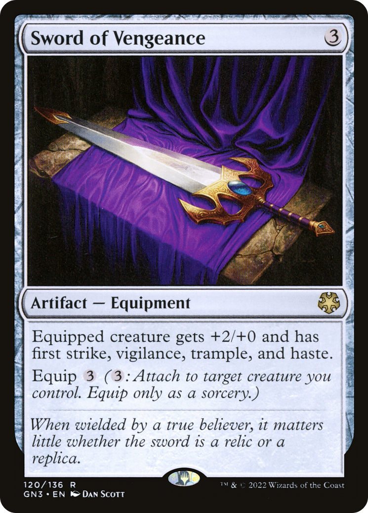 Sword of Vengeance (GN3-120) - Game Night: Free-for-All - Premium MTG Single from Wizards of the Coast - Just $0.13! Shop now at Game Crave Tournament Store