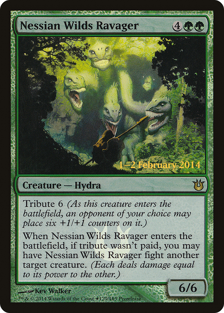 Nessian Wilds Ravager (PBNG-129★) - Born of the Gods Promos Foil - Premium MTG Single from Wizards of the Coast - Just $0.38! Shop now at Game Crave Tournament Store
