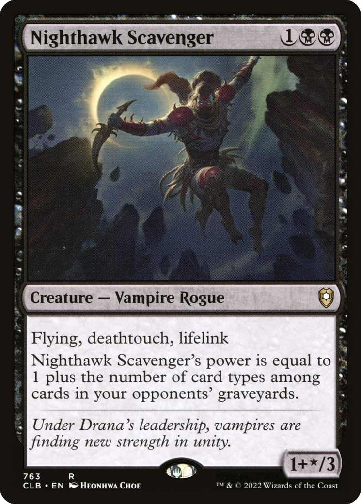 Nighthawk Scavenger (CLB-763) - Commander Legends: Battle for Baldur's Gate - Premium MTG Single from Wizards of the Coast - Just $0.34! Shop now at Game Crave Tournament Store