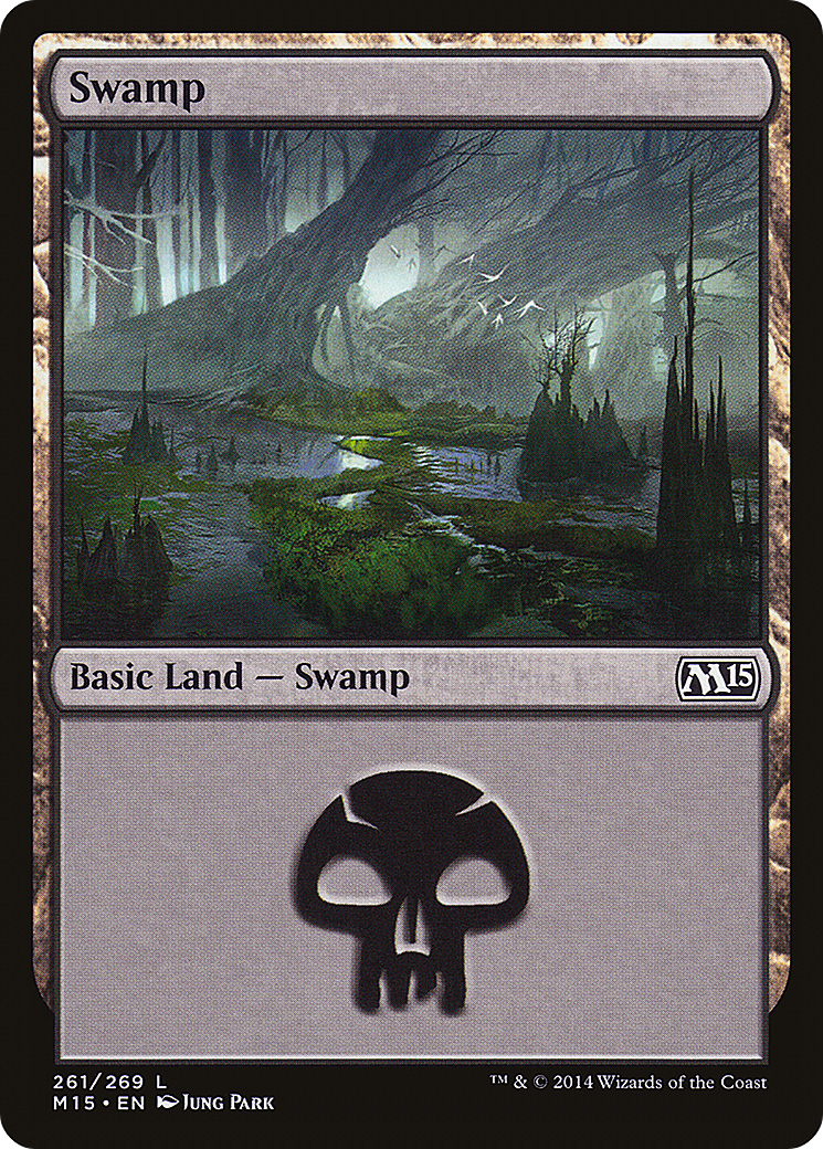Swamp (M15-261) - Magic 2015 Foil - Premium MTG Single from Wizards of the Coast - Just $0.08! Shop now at Game Crave Tournament Store