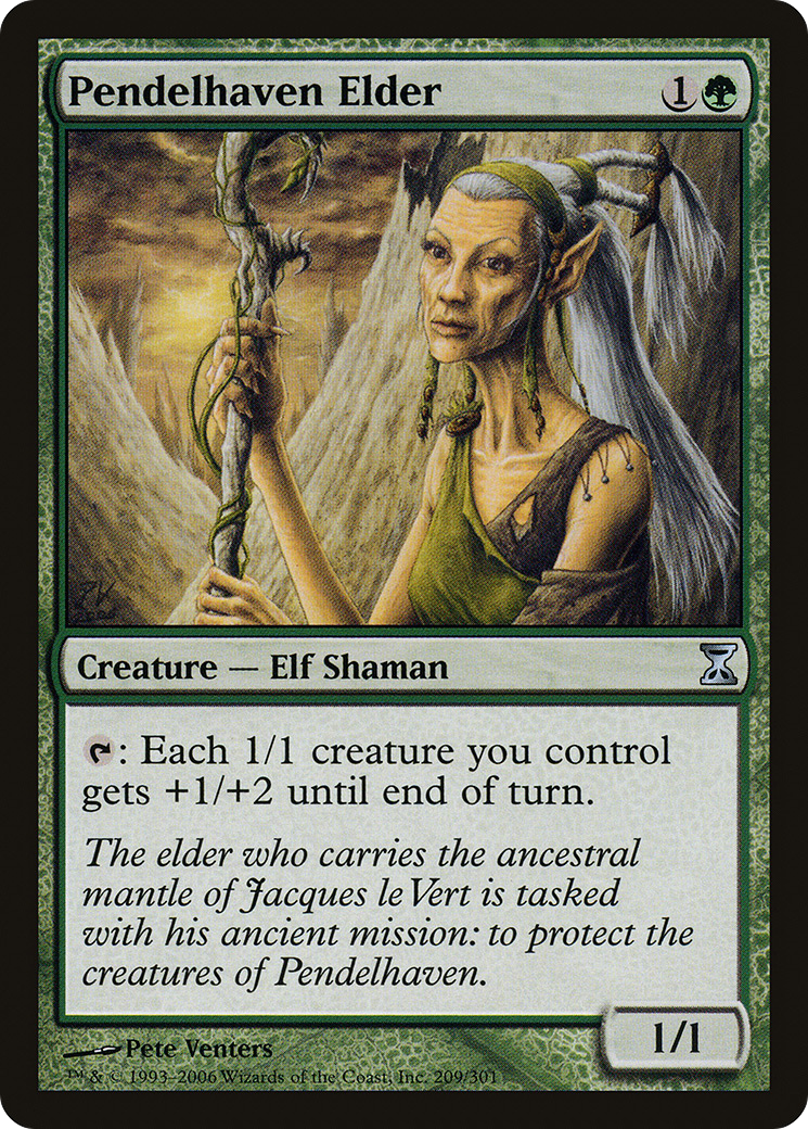 Pendelhaven Elder (TSP-209) - Time Spiral Foil - Premium MTG Single from Wizards of the Coast - Just $0.19! Shop now at Game Crave Tournament Store