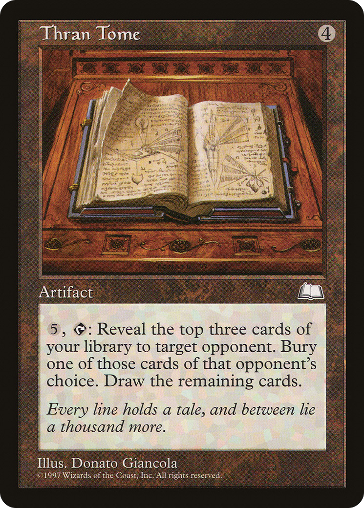 Thran Tome (WTH-160) - Weatherlight - Premium MTG Single from Wizards of the Coast - Just $0.18! Shop now at Game Crave Tournament Store
