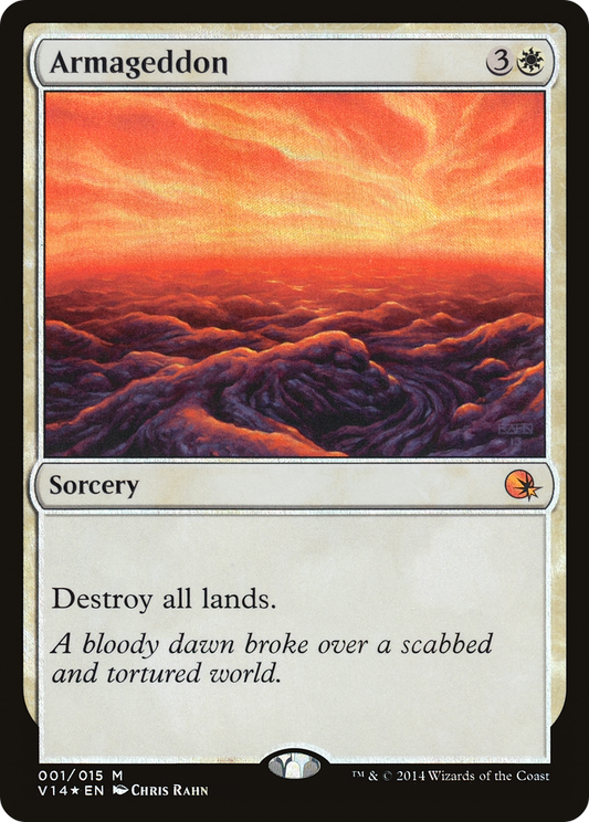 Armageddon (V14-001) - From the Vault: Annihilation Foil - Premium MTG Single from Wizards of the Coast - Just $3.62! Shop now at Game Crave Tournament Store