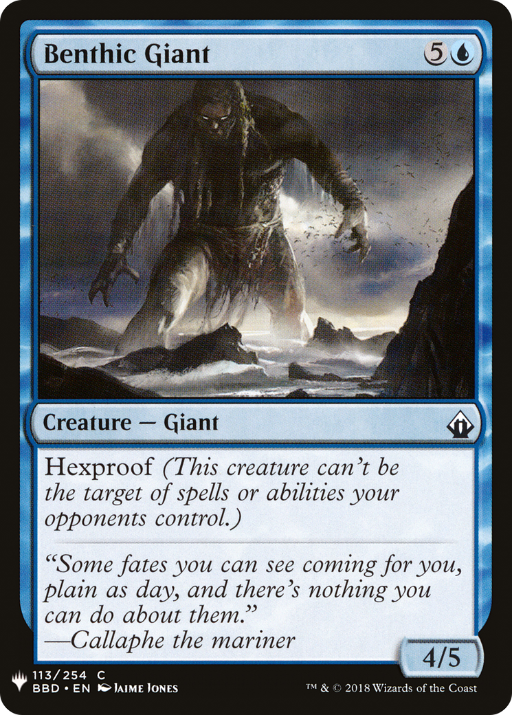 Benthic Giant (MB1-296) - Mystery Booster - Premium MTG Single from Wizards of the Coast - Just $0.08! Shop now at Game Crave Tournament Store