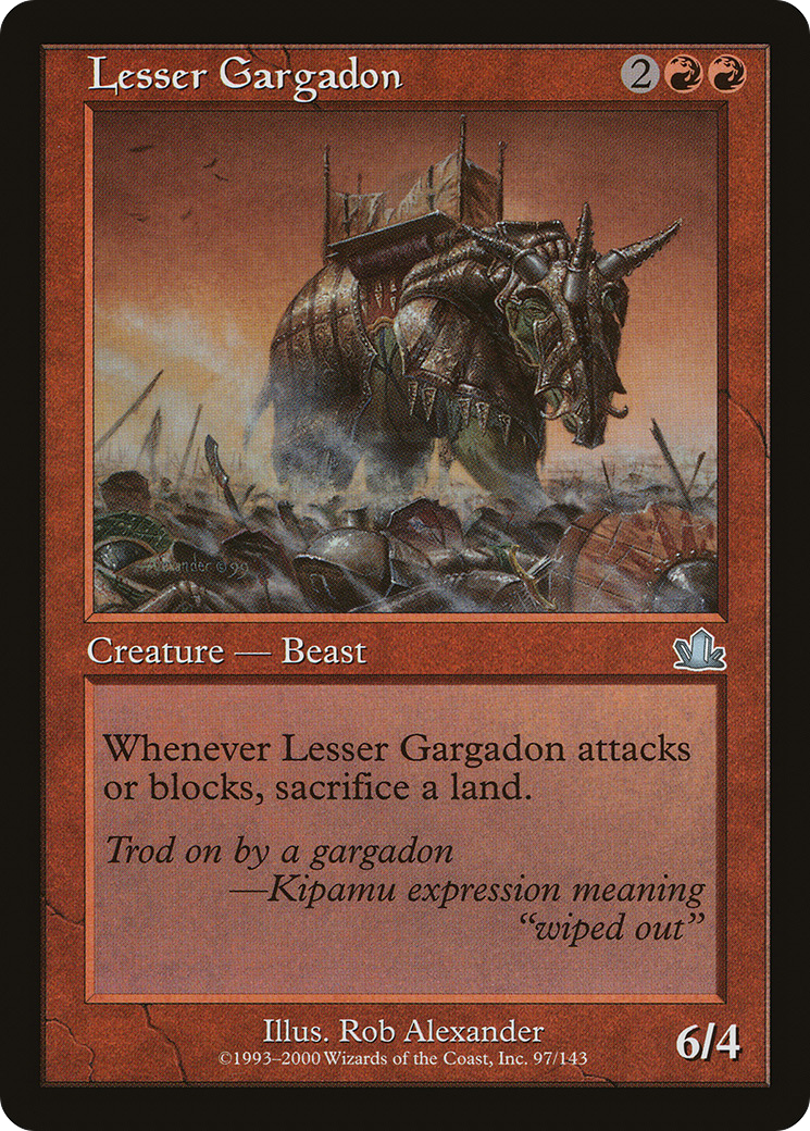 Lesser Gargadon (PCY-097) - Prophecy Foil - Premium MTG Single from Wizards of the Coast - Just $0.13! Shop now at Game Crave Tournament Store