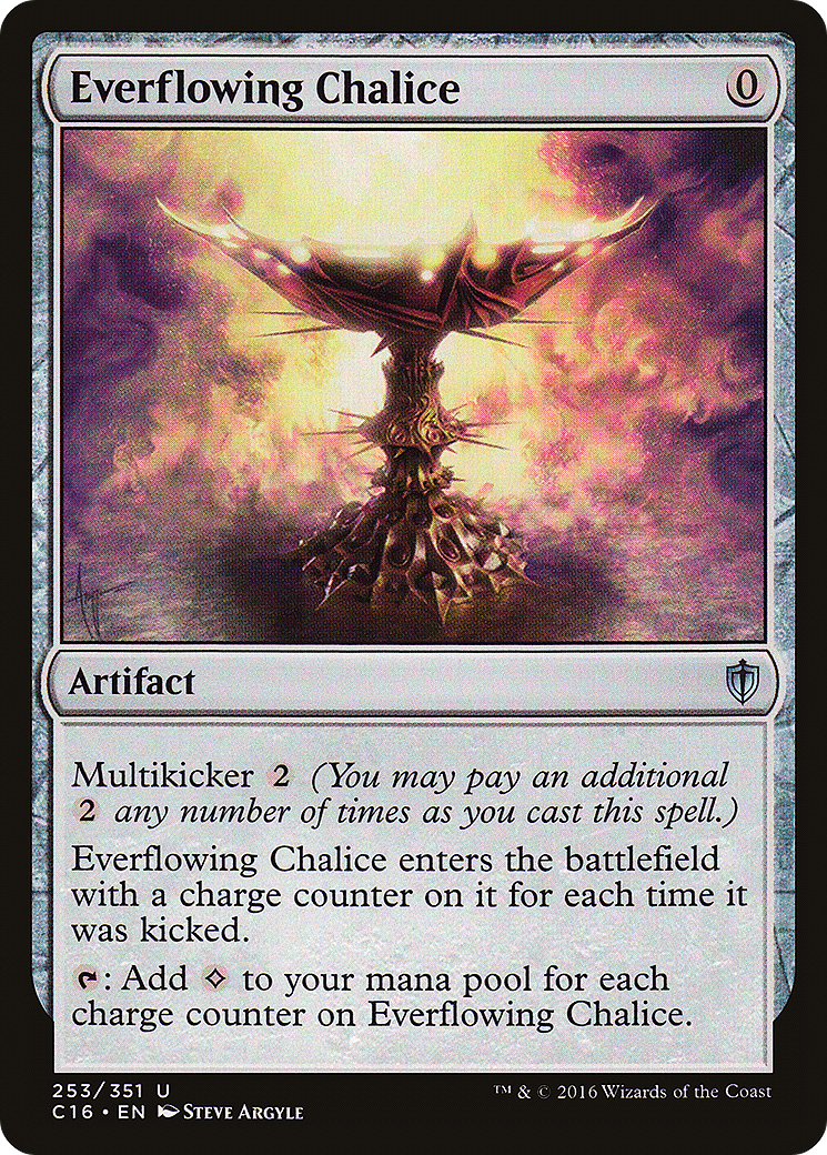 Everflowing Chalice (C16-253) - Commander 2016 - Premium MTG Single from Wizards of the Coast - Just $0.10! Shop now at Game Crave Tournament Store