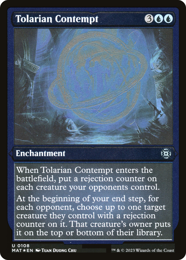 Tolarian Contempt (MAT-108) - March of the Machine: The Aftermath Etched Foil - Premium MTG Single from Wizards of the Coast - Just $0.08! Shop now at Game Crave Tournament Store