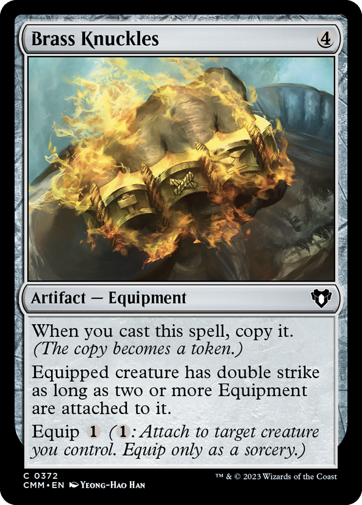 Brass Knuckles (CMM-372) - Commander Masters - Premium MTG Single from Wizards of the Coast - Just $0.08! Shop now at Game Crave Tournament Store