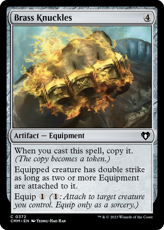Brass Knuckles (CMM-372) - Commander Masters - Premium MTG Single from Wizards of the Coast - Just $0.08! Shop now at Game Crave Tournament Store