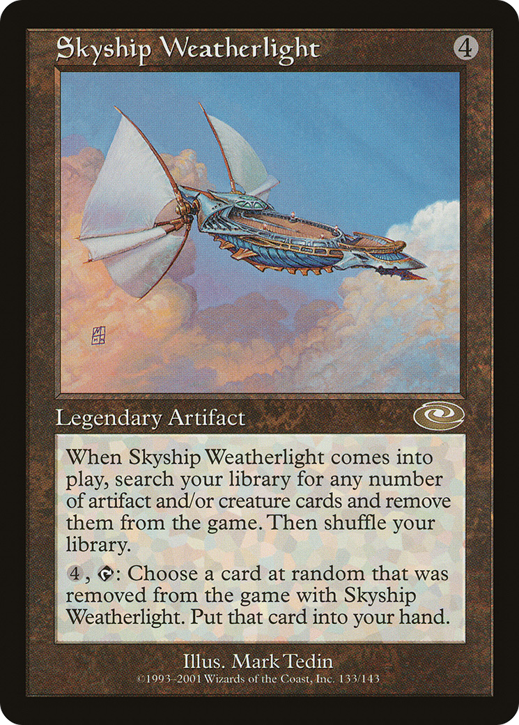 Skyship Weatherlight (PLS-133) - Planeshift Foil - Premium MTG Single from Wizards of the Coast - Just $31.46! Shop now at Game Crave Tournament Store