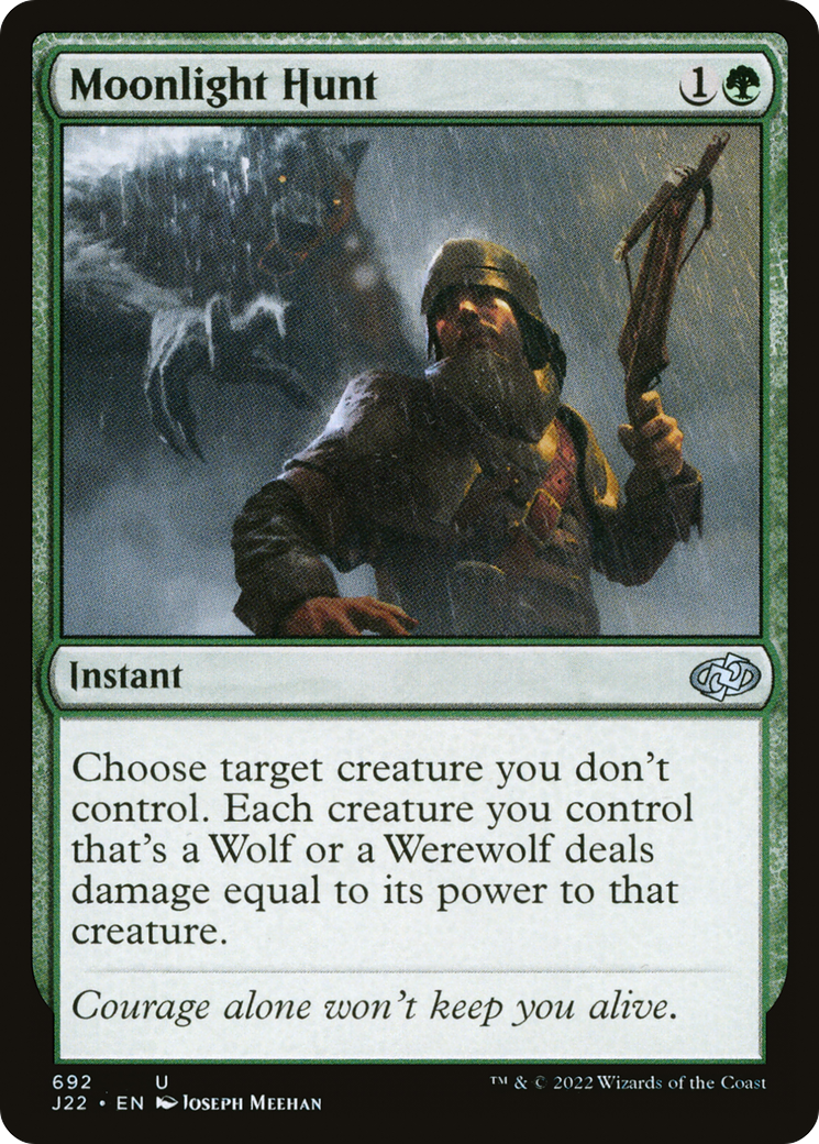 Moonlight Hunt (J22-692) - Jumpstart 2022 - Premium MTG Single from Wizards of the Coast - Just $0.08! Shop now at Game Crave Tournament Store