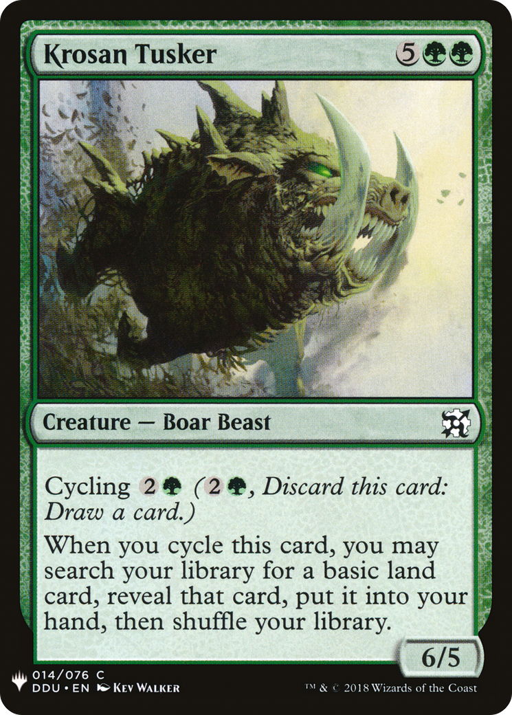 Krosan Tusker (MB1-1255) - Mystery Booster - Premium MTG Single from Wizards of the Coast - Just $0.25! Shop now at Game Crave Tournament Store