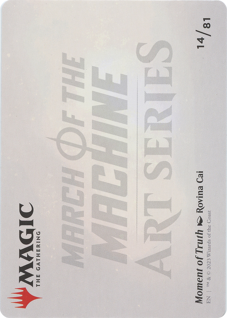 Moment of Truth // Moment of Truth (AMOM-014) - March of the Machine Art Series (Borderless) - Premium MTG Single from Wizards of the Coast - Just $0! Shop now at Game Crave Tournament Store